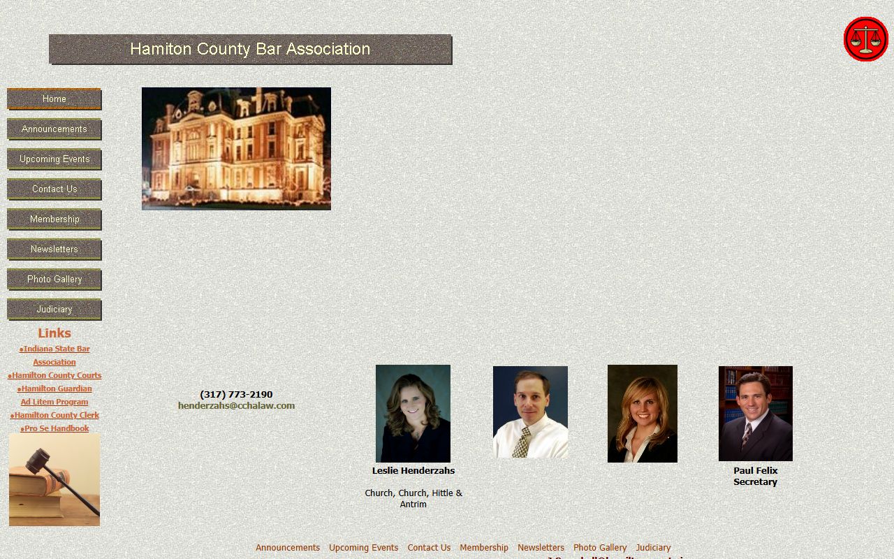Hamilton County Bar Association resource for court dockets help