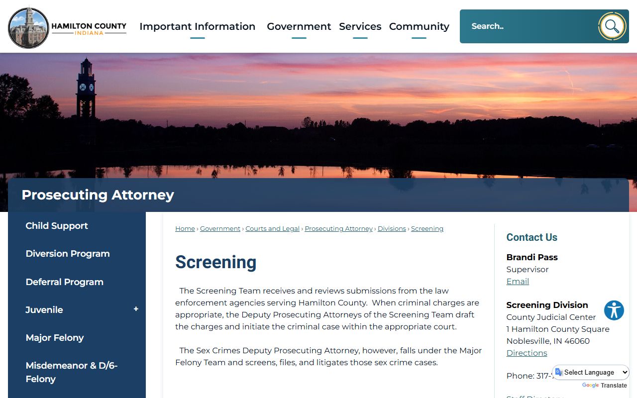 Hamilton County prosecutor screening of arrest submissions
